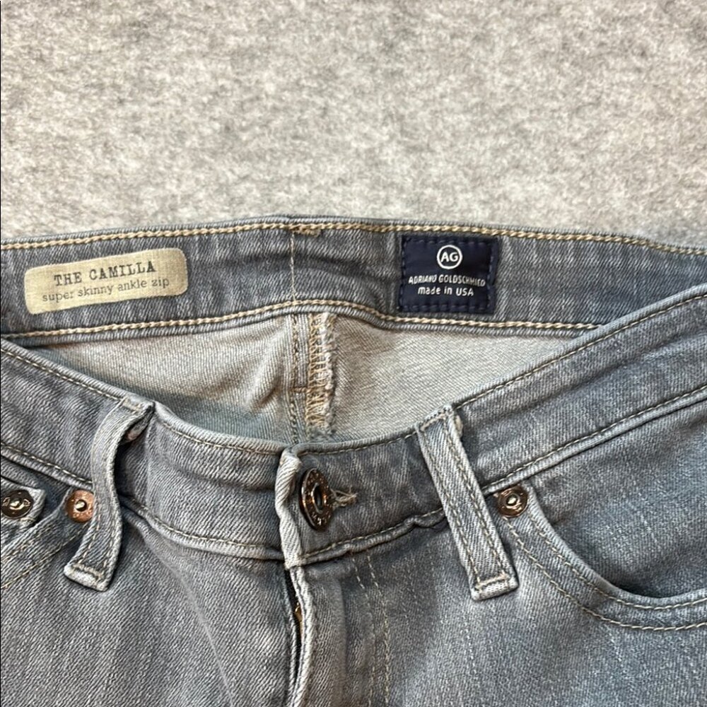 AG The Camila Super Skinny Jeans โ Size 27R | Distressed Gray ๐ - Picture 11 of 16